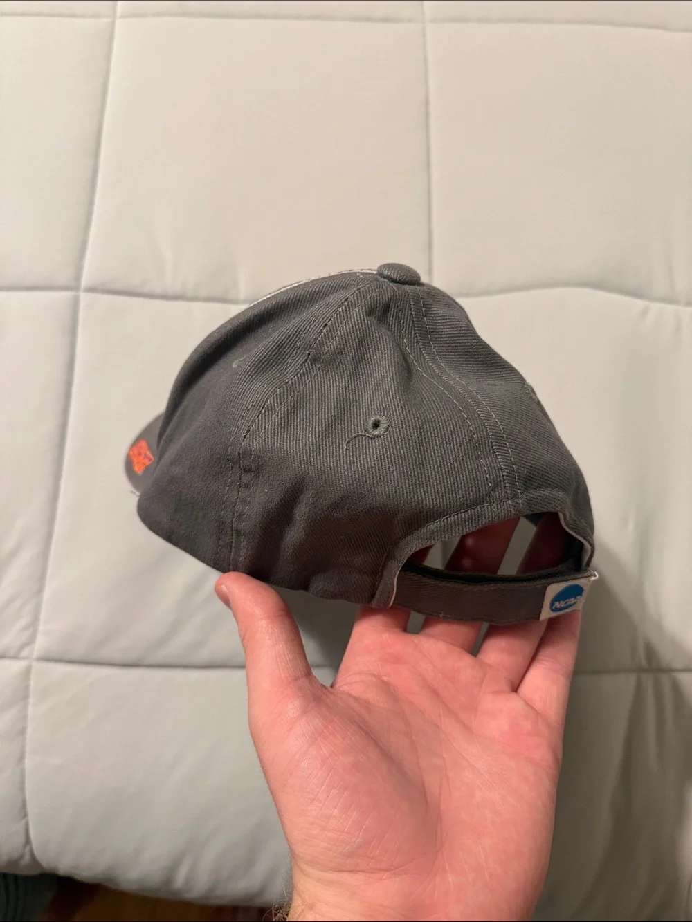 NCAA Gray Cap with Blue and Orange Boise State Broncos Logo
